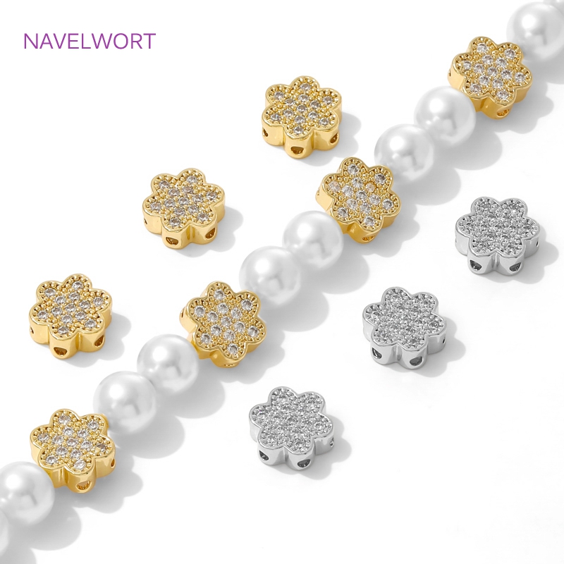 Flower Supplies - 18K Gold Plated Flower Shape Beads
