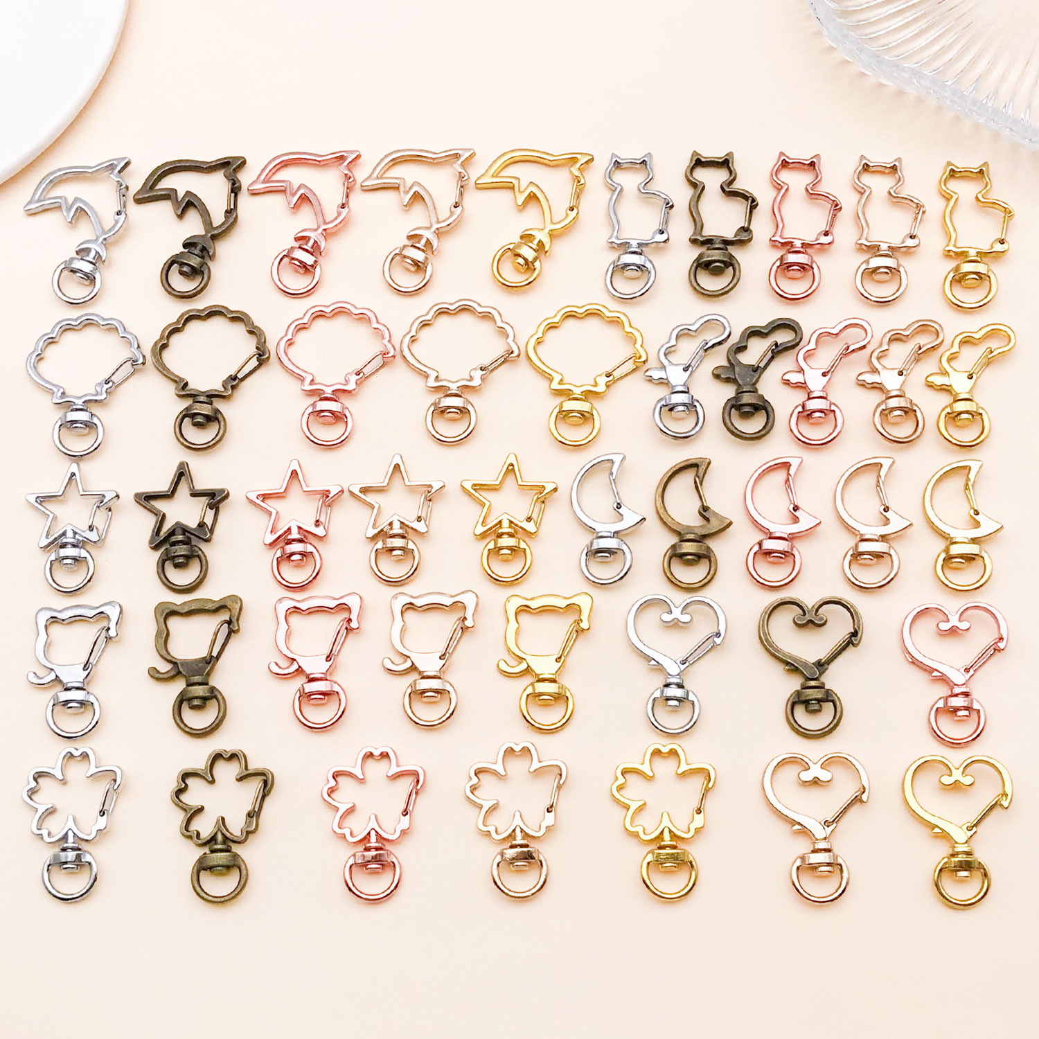 5pcs/lot Heart Star Moon Cat D - Flower Supplies recension och pris