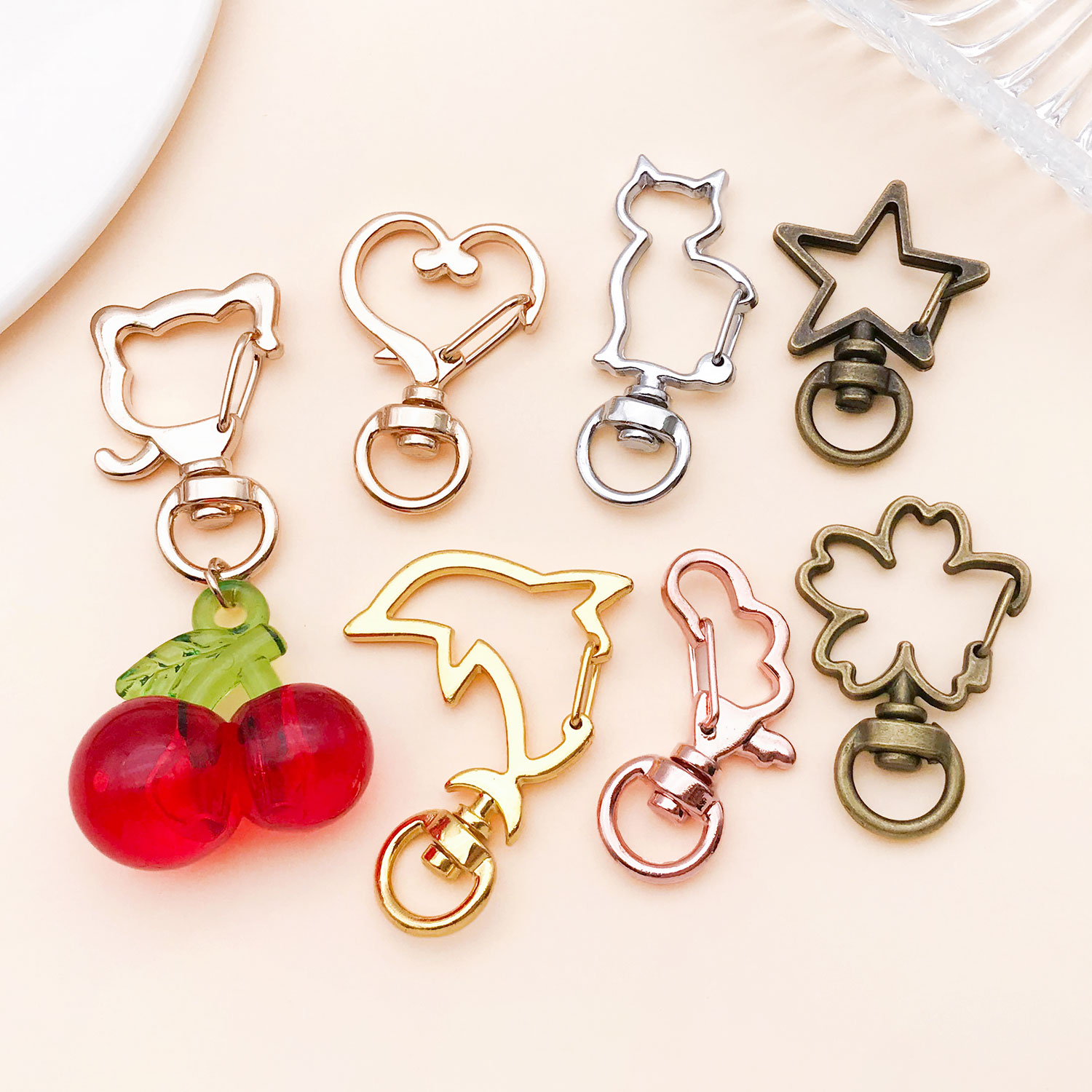 5pcs/lot Heart Star Moon Cat D - Flower Supplies recension och pris