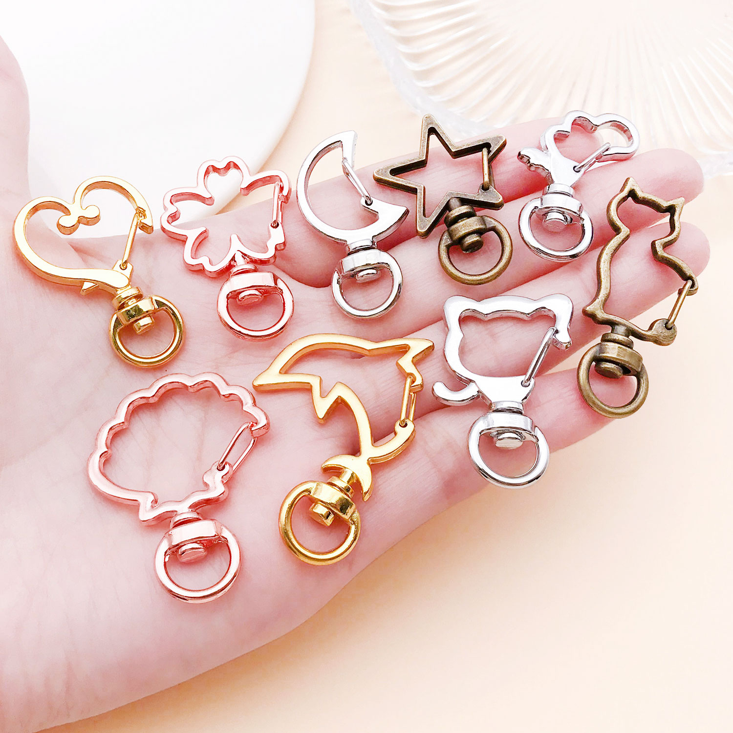 5pcs/lot Heart Star Moon Cat D - Flower Supplies recension och pris