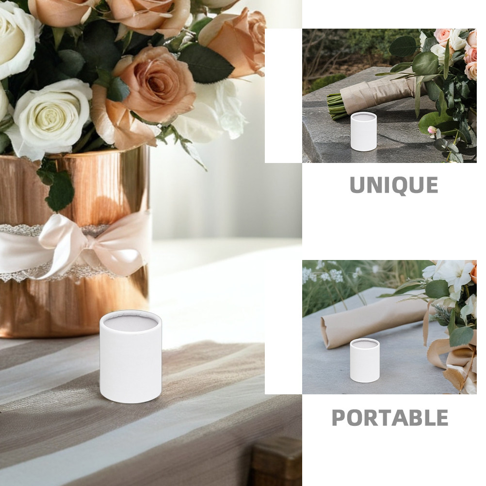 5Pcs Round Flower Boxes Mini C - Bouquet Holder Foam recension och pris