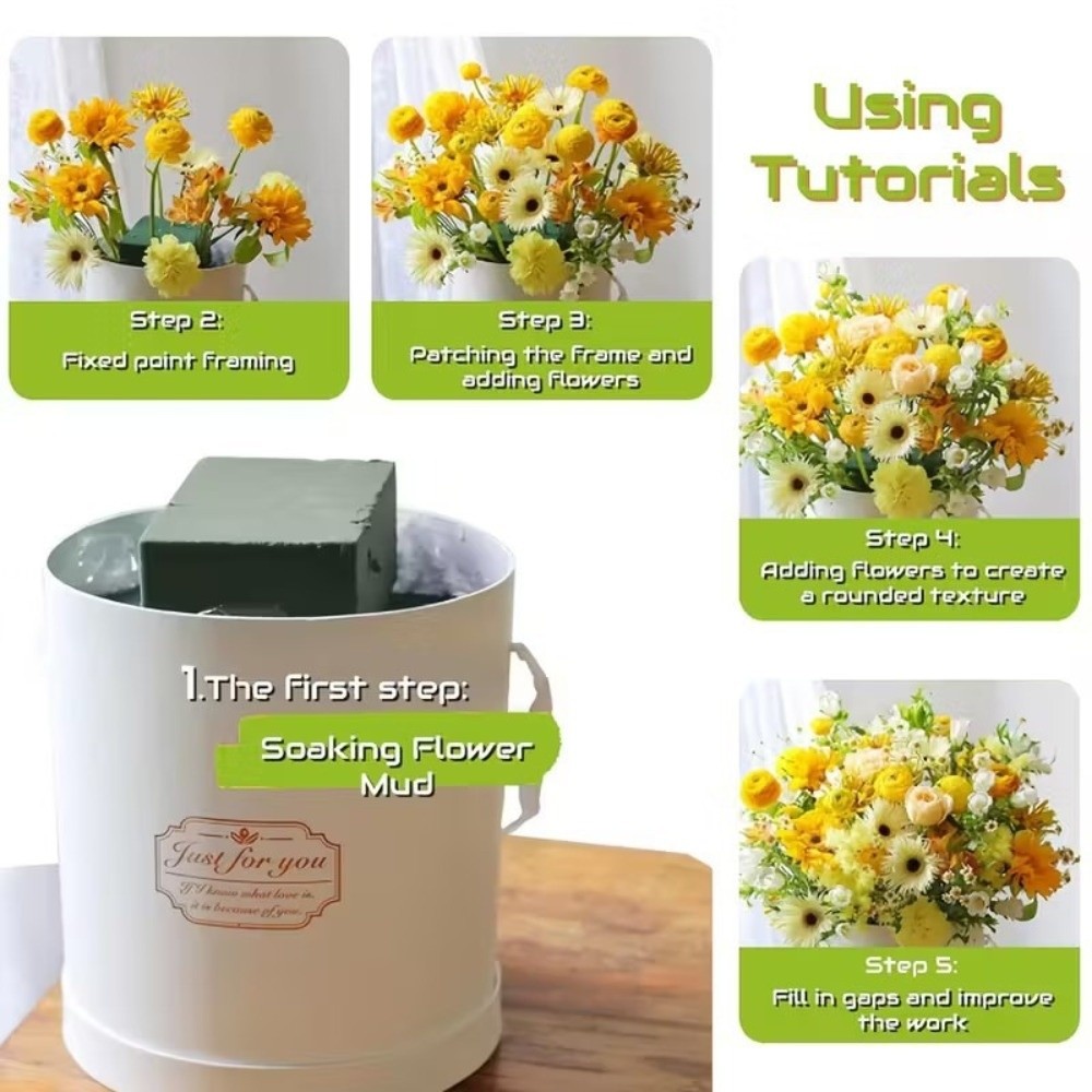 Green Flower Arrangement Foam  - Bouquet Holder Foam recension och pris
