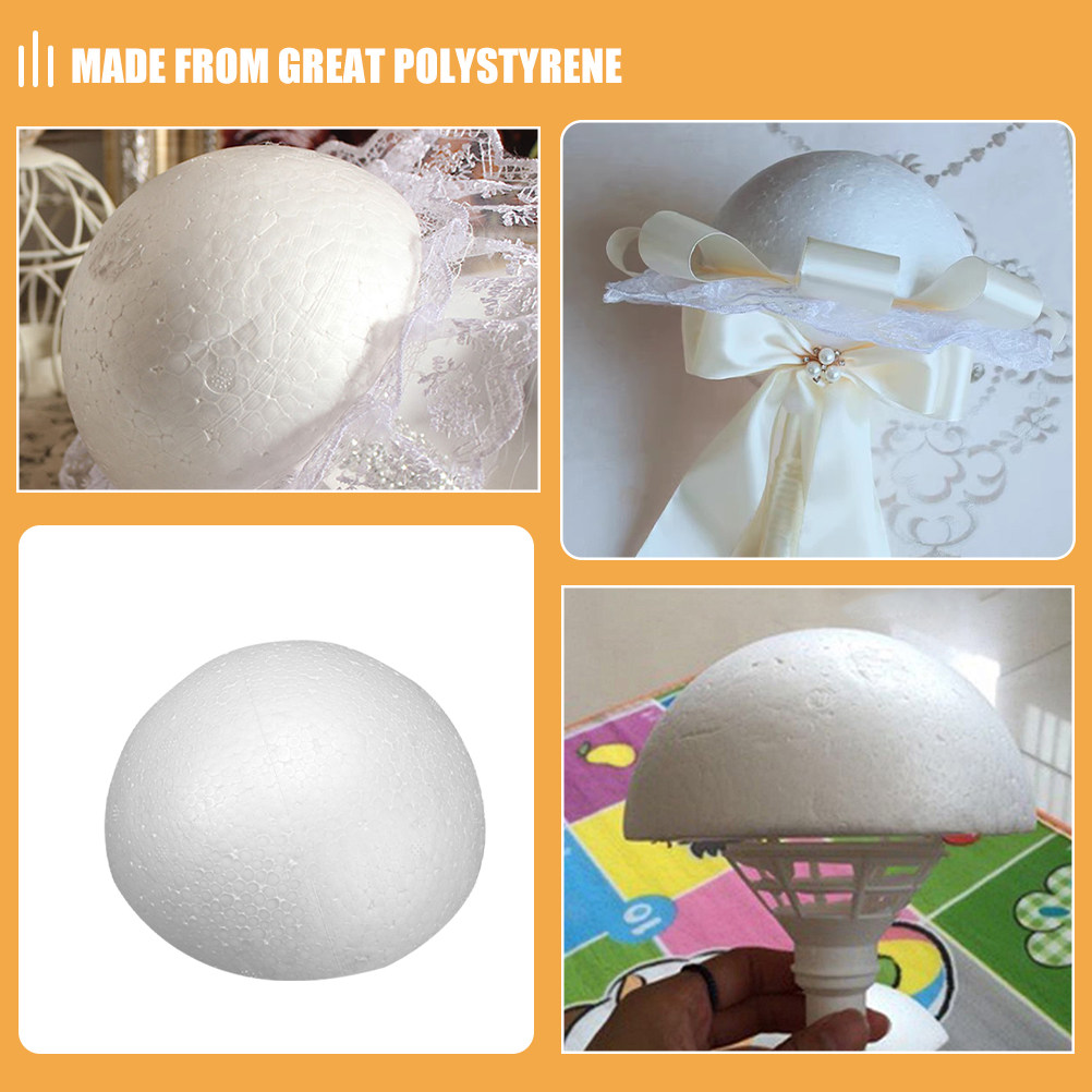 4Pcs White Foam Hemisphere Sem - Bouquet Holder Foam recension och pris