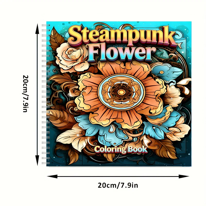 Coloring Book Steampunk Flower - Flower Supplies recension och pris