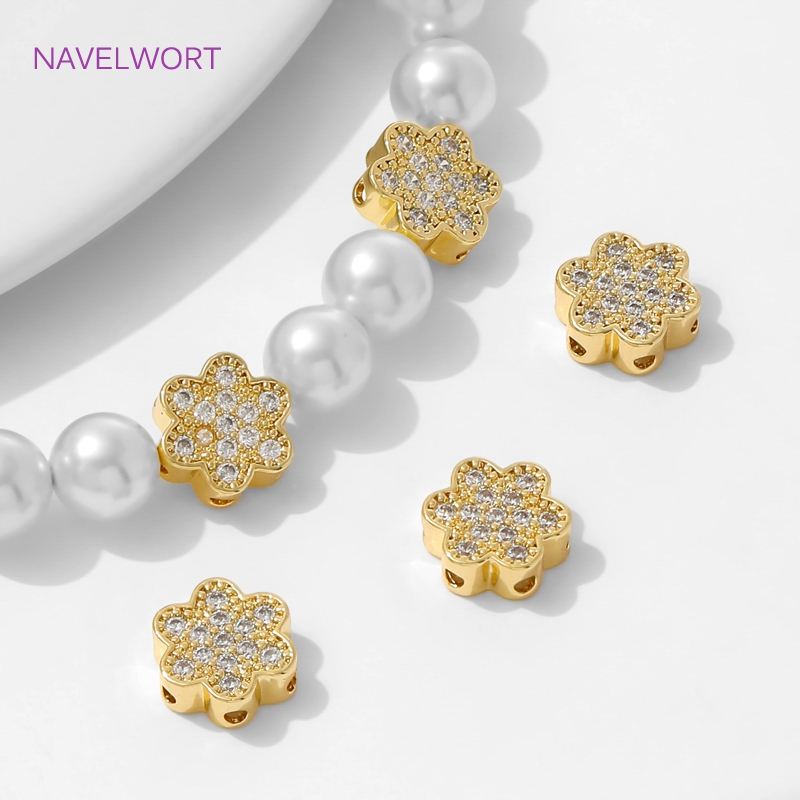 18K Gold Plated Flower Shape B - Flower Supplies recension och pris