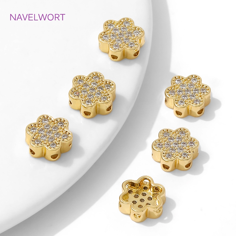 18K Gold Plated Flower Shape B - Flower Supplies recension och pris