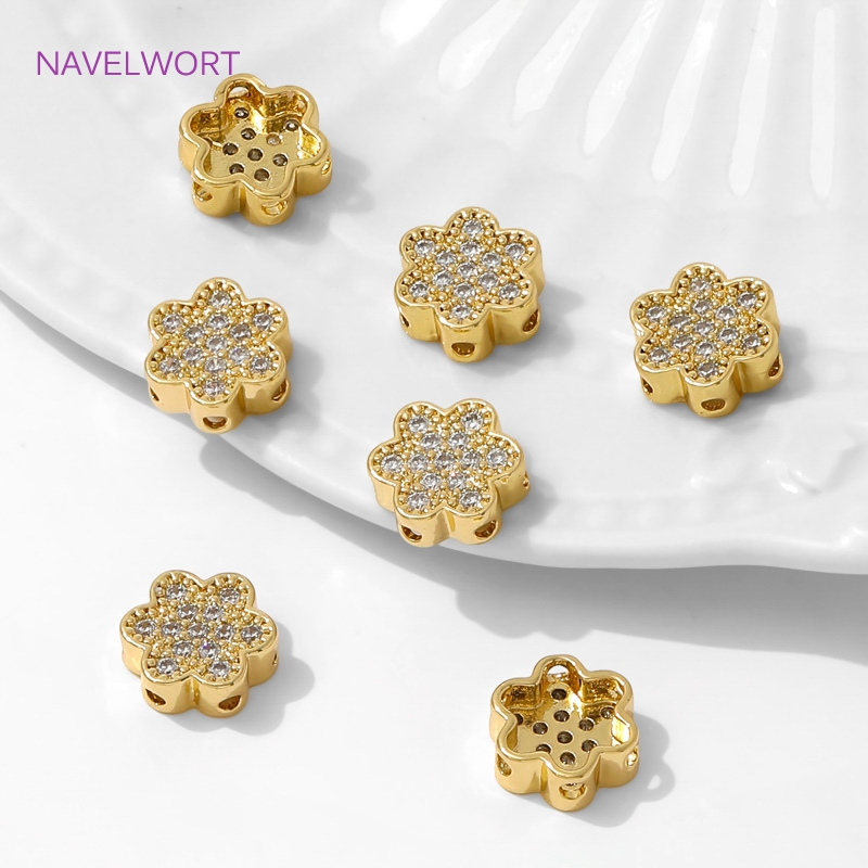 18K Gold Plated Flower Shape B - Flower Supplies recension och pris