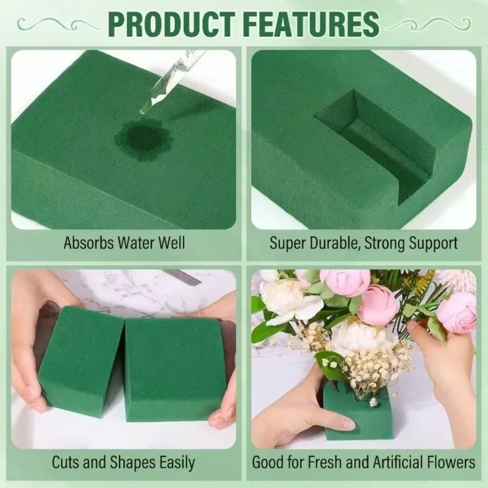Green Flower Arrangement Foam  - Bouquet Holder Foam recension och pris